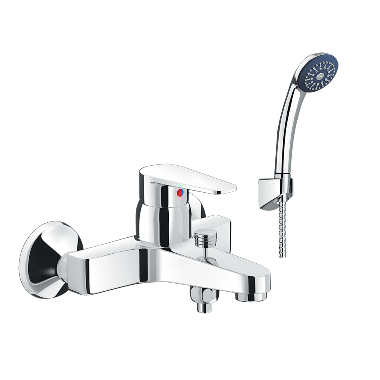 Vòi Sen Nóng Lạnh Inax BFV-1203S-4C Tay Sen Mạ