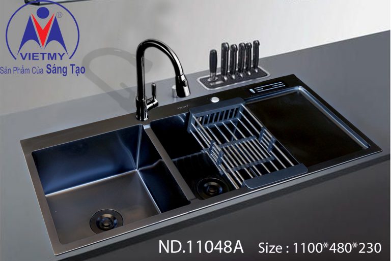 Chậu rửa chén Inox Nano Việt Mỹ ND.11048A