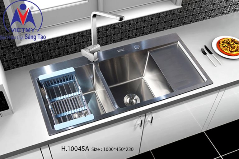 Chậu rửa chén Inox 201 Việt Mỹ H.10045A