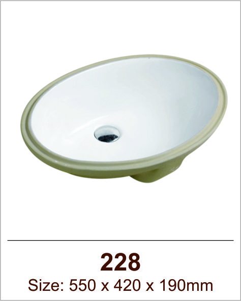 Lavabo sứ âm Việt Mỹ 228