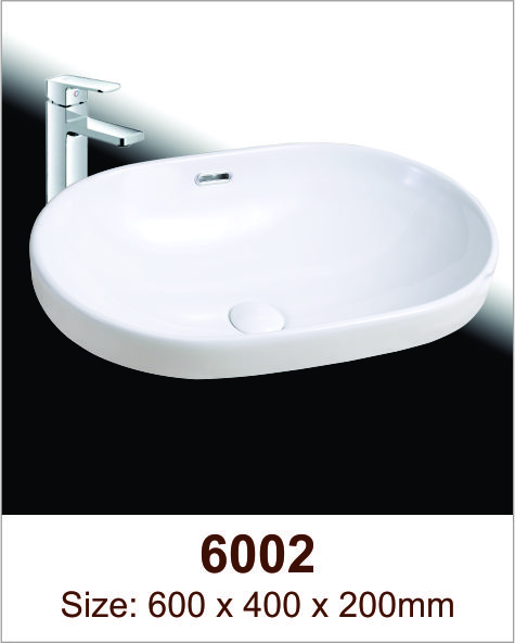 Lavabo sứ nổi Việt Mỹ 6002