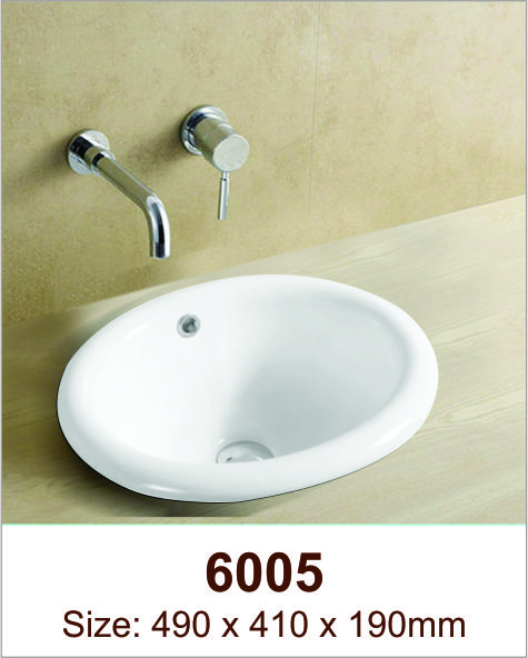 Lavabo sứ nổi Việt Mỹ 6005