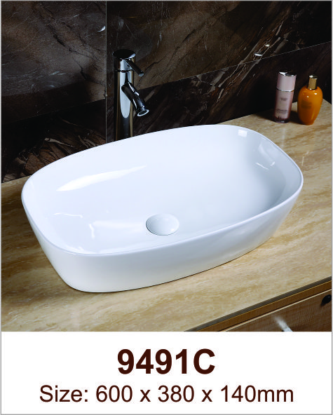 Lavabo sứ nổi Việt Mỹ 9491C