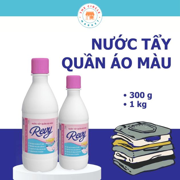 Nước Tẩy Quần Áo Màu  Revy 1Kg(Javel)