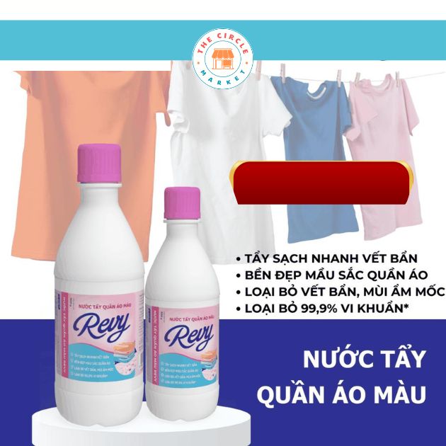 Nước Tẩy Quần Áo Màu  Revy can to 20 lít