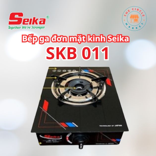 Bếp Gas Đơn Mặt Kính Seika SKB011 – Hàng Chính Hãng