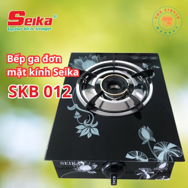 Bếp Gas Đơn Mặt Kính Seika SKB012 – Hàng Chính Hãng