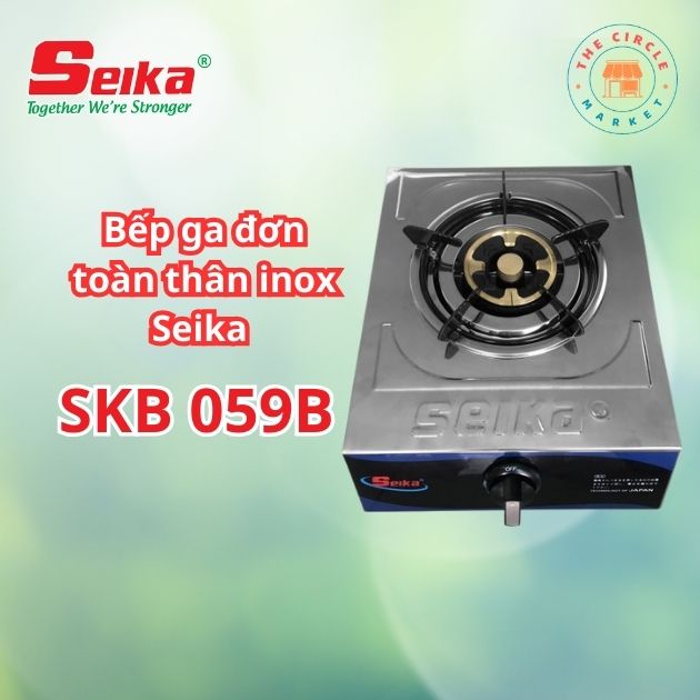 Bếp Gas Đơn Toàn Thân Inox Seika SKB059B – Hàng Chính Hãng