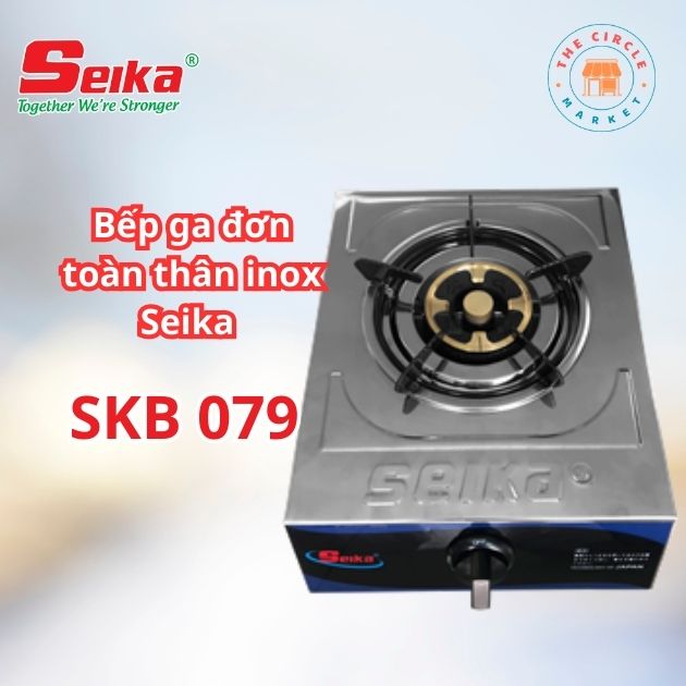 Bếp Gas Đơn Toàn Thân Inox Seika SKB 079- Hàng Chính Hãng