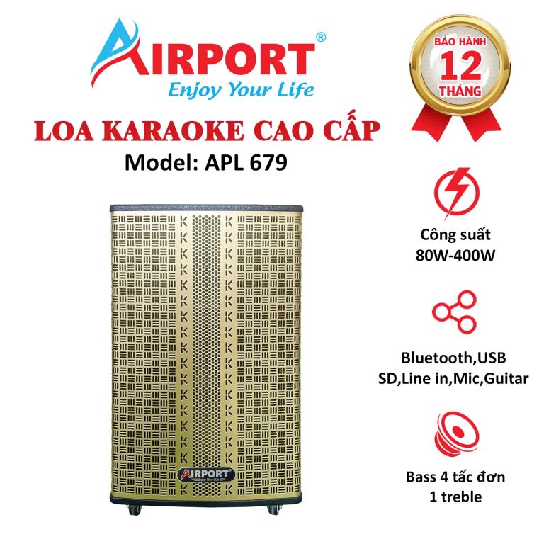 Loa Kéo Karaoke Cao Cấp AIRPORT( 4 TẤT ĐƠN) – APL 679