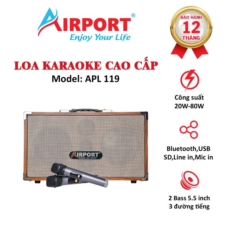 Loa Karaoke Xách Tay Cao Cấp AIRPORT – APL 119