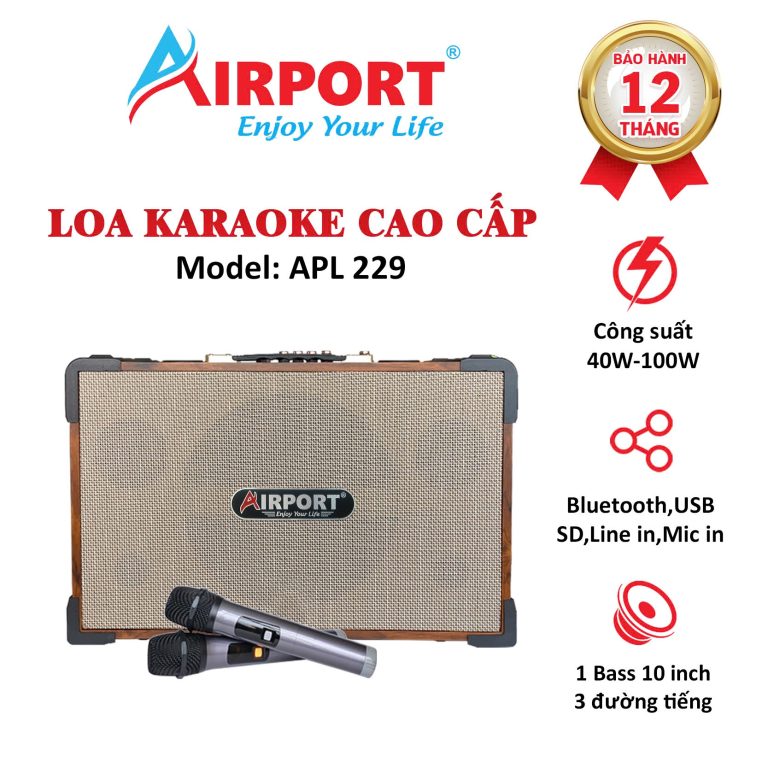 Loa Karaoke Xách Tay Cao Cấp AIRPORT – APL 229