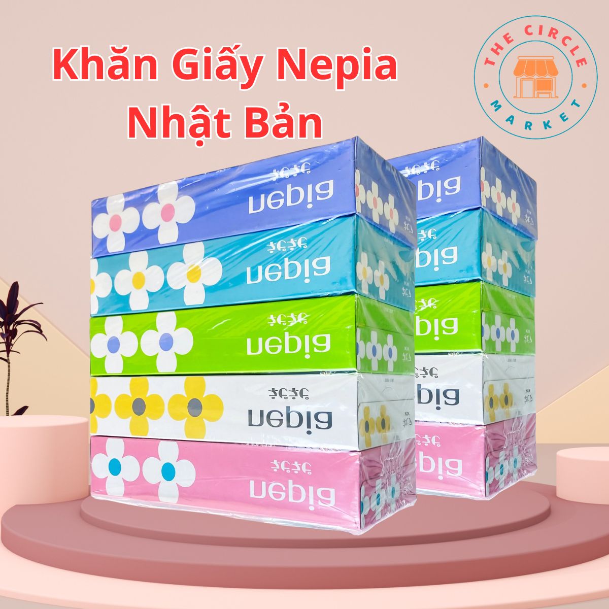 Khăn Giấy Nepia Nhật Bản Set 5 Hộp