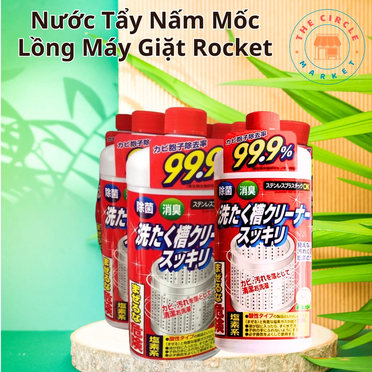 Chai Tẩy Nấm Mốc Lồng Máy Giặt Rocket Nhật Bản