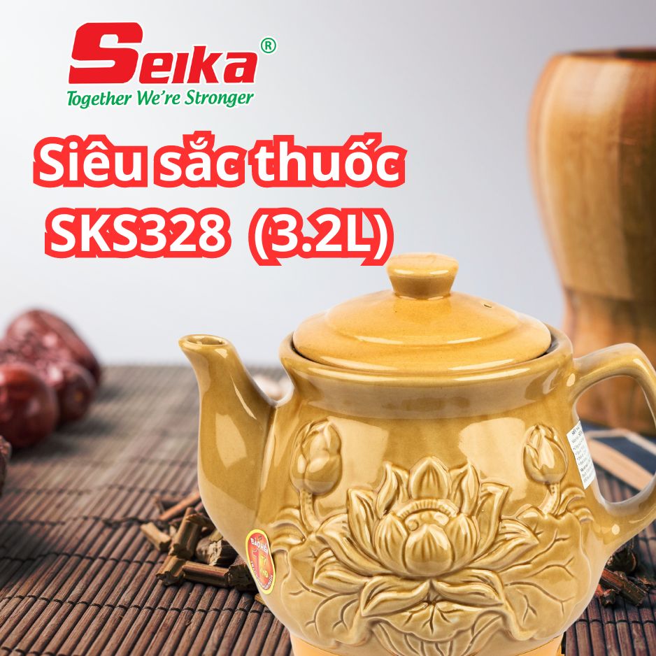 Siêu sắc thuốc cao cấp gốm sứ Bát Tràng 3.2 lít