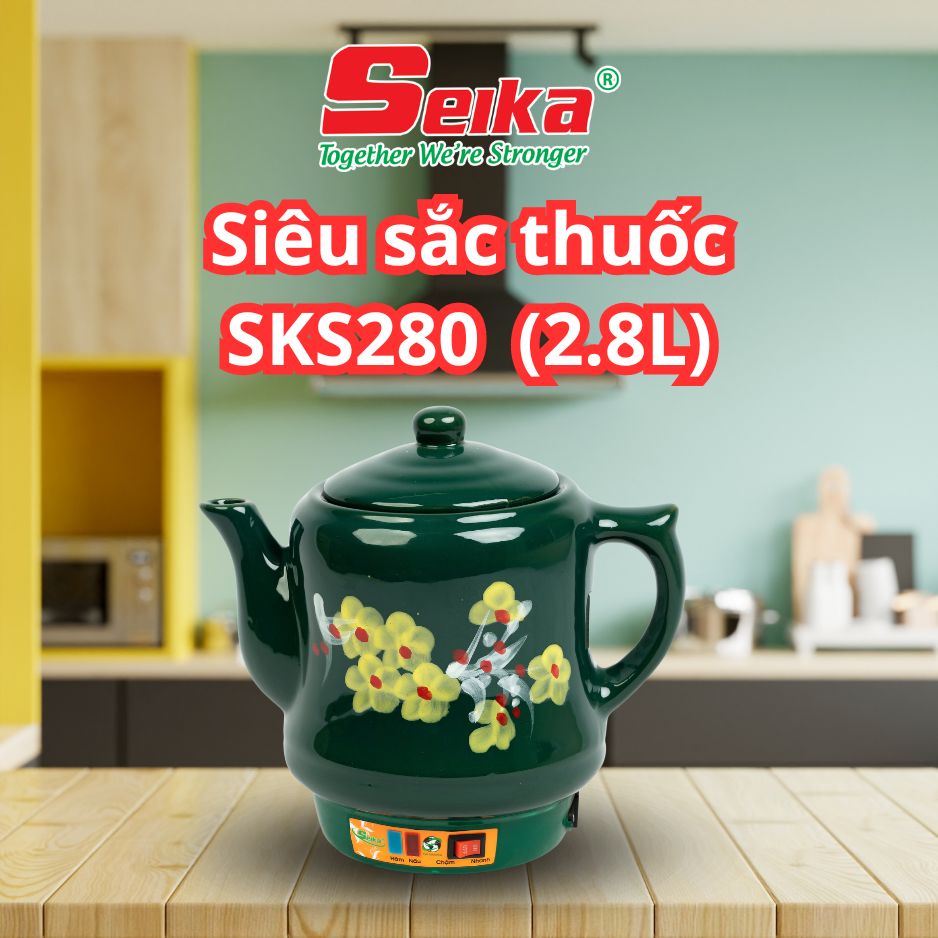 Siêu sắc thuốc cao cấp gốm sứ Bình Dương 2.8 lít