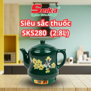 Siêu Sắc Thuốc Seika 2.8L – (Sứ Bát Tràng) SKS280 – Hàng Chính Hãng