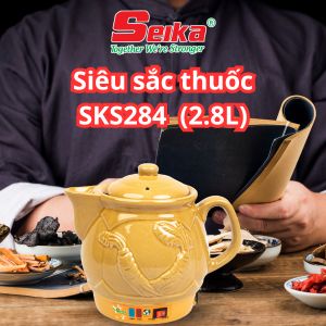 Siêu Sắc Thuốc Seika 2.8L – (Sứ Bát Tràng) SKS284 – Hàng Chính Hãng