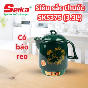 Siêu Sắc Thuốc Seika 3.3L SKS375 (Có báo reo - Sứ Bát Tràng)