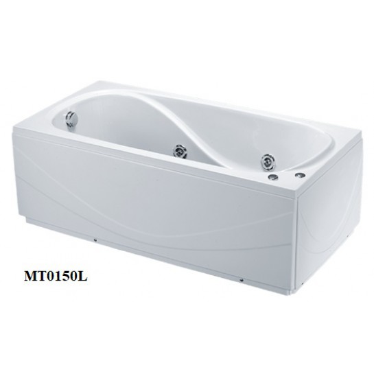 Bồn Tắm Massage 1.5M Chân Yếm CAESAR MT0150L/R