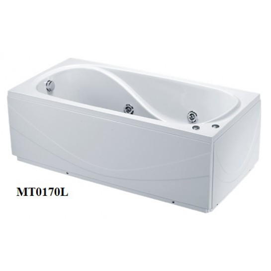 Bồn Tắm Massage 1.7M Chân Yếm CAESAR MT0170L/R