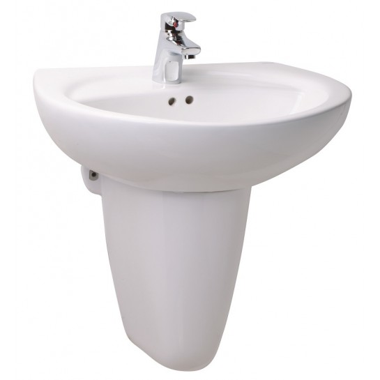 Chậu Rửa Lavabo CAESAR Kèm Chân Treo L2220/P2443