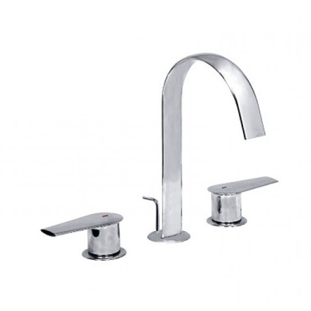 Vòi Lavabo Inax LFV-7100B (LFV7100B) Van Nóng Lạnh Riêng 3 Lỗ