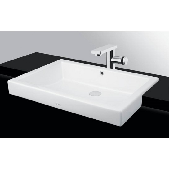 Chậu Rửa Mặt Lavabo TOTO LW646JW/F#W Bán Âm Bàn